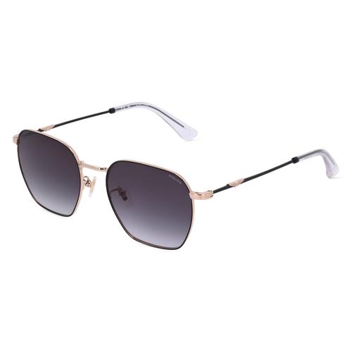 Police SPLL06 Herren-Sonnenbrille Vollrand Eckig Edelstahl-Gestell, gold