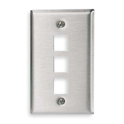 HUBBELL PREMISE WIRING SSF13 Hubbell SSF13 - Stainless Steel Plate, 1-Gang,