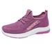 gvdentm Platform Sneakers For Women Womens Fashion Sneakers Mesh Breathable Elastic Adjustable Slip-On Running Shoes Durable Casual Non Slip Low Top Tennis Shoes