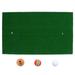 NUOLUX 1PC Mini Practice Mat Indoor Realistic Turf Swing Mat Training Aids for Driving Hitting Chipping Putting (Style A)