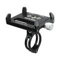 Universal Bike Phone Mount Holder Adjustable Aluminum Alloy Frame Mountain Bike Handlebar Holder Fit for iPhone X/8/8S/7/6s Note 8 S8/9/7 Nexus (Black)(Black)