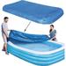 Rectangular pool cover inflatable pool cover pool cover dust and rain proof family pool cover