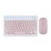 Wireless Keyboard and Mouse Ultra Slim Combo Silent Compact USB Mouse and Scissor Switch Keyboard Set for PC/Laptop/Windows/Mac - pink