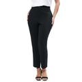 Plus Size Women's Bi-Stretch Slim Straight Pant by Jessica London in Black (Size 22 W)