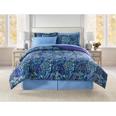 BH Studio Comforter by BH Studio in Navy Paisley (Size KING)