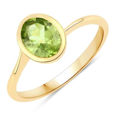 Rafaela Donata Ring Sterling Silber Peridot in Gelbgold 58 Damen Image