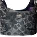 Coach Bags | Coach Madison Hobo Bag Black Leather & Canvas Purple Satin Lining | Style 14324 | Color: Black | Size: Os