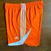 Adidas Shorts | Adidas Women's Basketball Shorts Orange & White Stripped Athletic Shorts. Size M | Color: Orange/White | Size: M