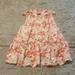 J. Crew Dresses | Moving Sake J.Crew Floral Print Ruffled Trim Sundress S | Color: Pink | Size: S