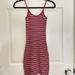 Brandy Melville Dresses | Brandy Melville Knit T Shirt Dress Red White Striped Summer Knee Length One Size | Color: Red | Size: One Size