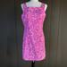 Lilly Pulitzer Dresses | Lilly Pulitzer Vintage “Jumping Jacks” Pink Kangaroo Dress. Size- 8. | Color: Pink/White | Size: 8