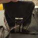 Nine West Bags | Leather Nine West Crossbody | Color: Black/Silver | Size: Os