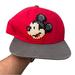 Disney Accessories | Mickey Mouse Disney Snapback Cap Hat Vintage Unisex | Color: Red | Size: Os