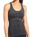 Athleta Tops | Athleta Black Gray Fastest Track Racerback Tank Top Size S | Color: Black/Gray | Size: S