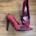 Nine West Shoes | *Nwob* Nine West Women’s Evani Red Dress Pumps W/ Stiletto Heel Size 8 | Color: Black/Red | Size: 8