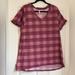 Lularoe Tops | 2xl Lularoe Raspberry Plaid Christy T | Color: Pink | Size: Xxl