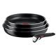 Tefal Ingenio Easy On Set of 3 frying pans with removable handle: 3 22/24/26 cm frying pans, non-stick frying pans, titanium coating, thermosignal, dishwasher and oven safe, induction not suitable