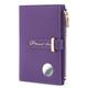 Airtag Passport Holder, Air tag Passport Wallet for Women, Dark Purple, Classic