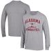 Men's Champion Gray Alabama Crimson Tide Gymnastics Icon Long Sleeve T-Shirt