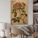 Red Barrel Studio® Victorian Retro Pink Rose VII Victorian Retro Pink Rose VII - Unframed Print on Wood in Brown/Pink | 20 H x 12 W x 1 D in | Wayfair