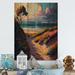 Red Barrel Studio® Terra Cotta Bonzai Mountains V Terra Cotta Bonzai Mountains V - Unframed Print on in Blue/Brown | 20 H x 12 W x 1 D in | Wayfair