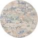 Blue Round 5'3" Area Rug - Winston Porter Tammo Floral Multi Area Rug Polypropylene | Wayfair 04FABFE907374827AB644B83D2EC4247