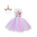 Costume For Girls Dress Up Clothes For Little Girls Rainbow Tutu With Headband Birthday Gift