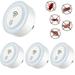 Scheam 4Pcs Ultrasonic Pest Repeller Indoor Pest Control Ultrasonic Pest Repellent Indoor Pest Control for Home Kitchen Office Warehouse Hotel White