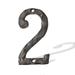 Cast Iron Metal House Numbers Mail Box Number 5.5Inch Sturdy Heavy Embossed House Address Plaque Numbers 0 to 9 for Indoor Outdoor for DIY Projects Hanging Wall Sign Letters DÃ©cor