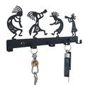 Hapeisy Key Holder for Wall Self Adhesive Key Hookï¼ŒSymphony Orchestra Key Holder Key Holder for Wall Decorative - Mail Organizer and Key Rack for Hallway Kitchen Office Farmhouse Deco- 5 Hooks