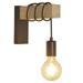 Lomubue Wall Light Attractive High Brightness Vintage Coil Design LED Bedside Lamp Home Decor