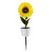 Solar Lights for Outside Bright Sunflower Shape Solar LED Lights 2 Pack Garden Waterproof Decorative with Stake for Outdoor Yard Pathway Outdoor Patio Lawn
