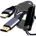 4K DisplayPort to HDMI Cable Adpater 50FT with IC 4K60HZ 1080P 120Hz DP1.2 to HDMI Cables High Speed for Dell