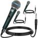 5 Core Premium 3 Pack Vocal Dynamic Cardioid Handheld Microphone Unidirectional Mic with 12ft Detachable XLR Cable to Â¼ inch Audio Jack Mic Clip and On/Off Switch for Karaoke Singing BETA 3PCS