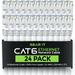 GearIT Cat 6 Ethernet Cable 3 ft (24-Pack) - Cat6 Patch Cable Cat 6 Patch Cable Cat6 Cable Cat 6 Cable Cat6 Ethernet Cable Network Cable Internet Cable - White 3 Feet