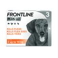 Frontline Plus Spot On | S (2-10kg) | 2x3 Pipettes | Dog Flea & Tick Treatment