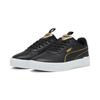 Sneaker PUMA "Carina 2.0 Pop Up Metallics Sneakers Damen", Gr. 37, schwarz-weiß (schwarz gold weiß), Obermaterial: Textil, Synthetik; Futter: Textil; Innensohle: Textil; Laufsohle: Gummi, Schuhe