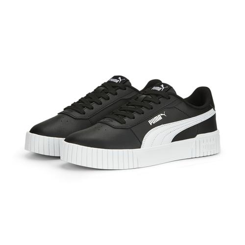„Sneaker PUMA „“Carina 2.0 Sneakers Damen““ Gr. 36, schwarz-weiß (black white silver metallic) Schuhe Sneaker“