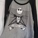 Disney Tops | Disney Nightmare Before Christmas Dreadfully Yours Jack Long Sleeve Size L | Color: Gray | Size: L