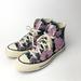 Converse Shoes | Converse Rare Vintage Floral Midnight Chuck Taylor Sz 8 | Color: Green/Pink | Size: 8