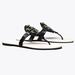 Tory Burch Shoes | Nib Tory Burch Crystal Miller Leather Sandal Black Ivory Us 7 7.5 8 8.5 9 9.5 | Color: Black/White | Size: Various