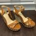 Jessica Simpson Shoes | Jessica Simpson Wedge Shoes Never Worn | Color: Tan | Size: 10