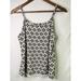 Anthropologie Tops | Anthropologie Bird Cage Black White Patterned Geometric Sleeveless Blouse Size S | Color: Black/White | Size: S