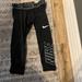 Nike Bottoms | Boy's Youth Large Nike 3/4 Length Compression Tights | Color: Black/White | Size: Lb