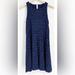 Athleta Dresses | New Without Tags Athleta Santorini Thera Printed Dress In Blue, Women’s Xs | Color: Blue | Size: Xs