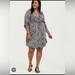 Torrid Dresses | Mini Challis Zip-Front Shirt Dress | Color: Gray | Size: 2x