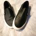 Vans Shoes | Black Perf Leather Slip-On Vans | Color: Black | Size: 7