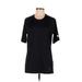 Nike Active T-Shirt: Black Solid Activewear - Women's Size Medium