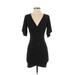 Shein Casual Dress - Mini: Black Solid Dresses - Women's Size X-Small