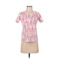 Karen Scott Short Sleeve T-Shirt: Pink Tops - Women's Size P Petite